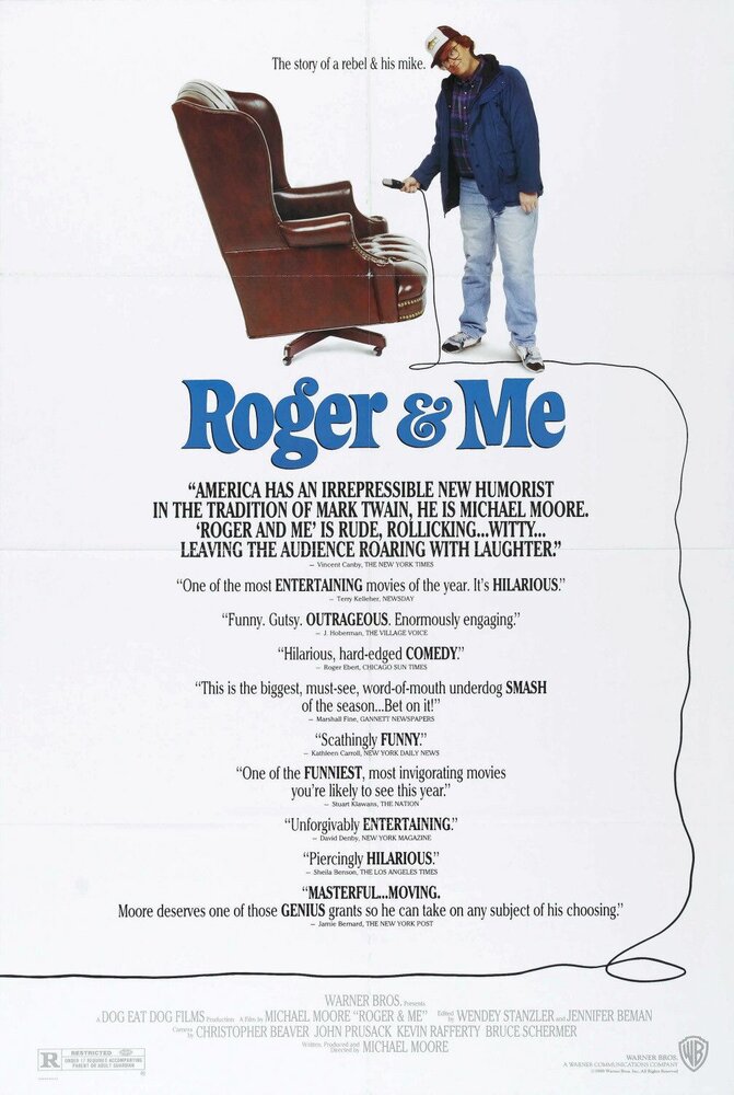 Роджер и я (1989) постер