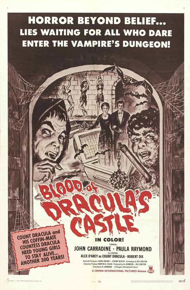 Кровь в замке Дракулы (1969) постер