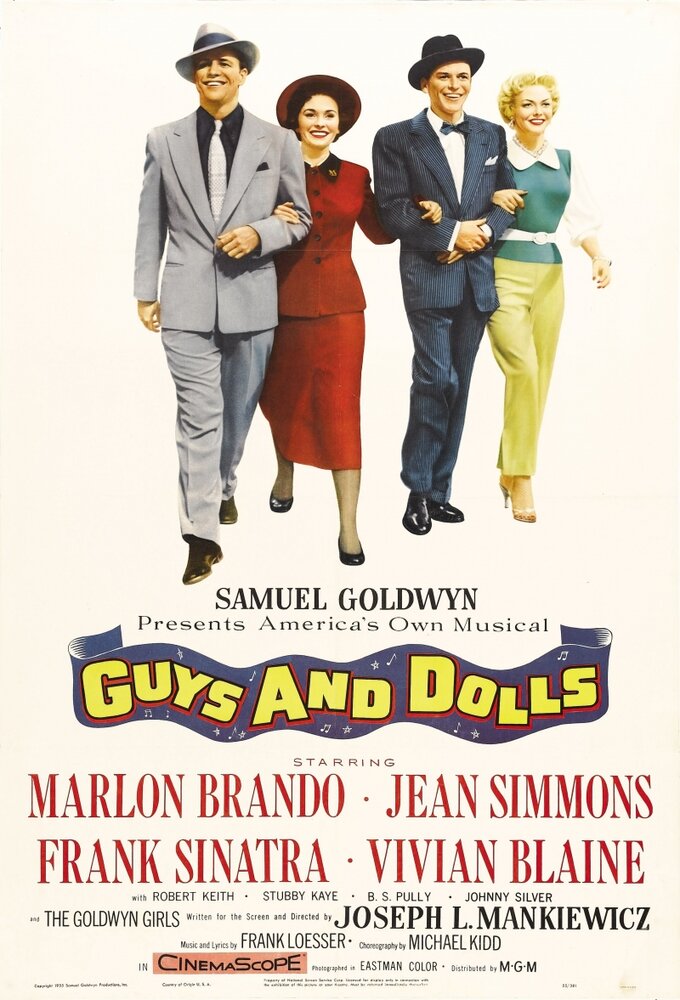 Парни и куколки (1955) постер