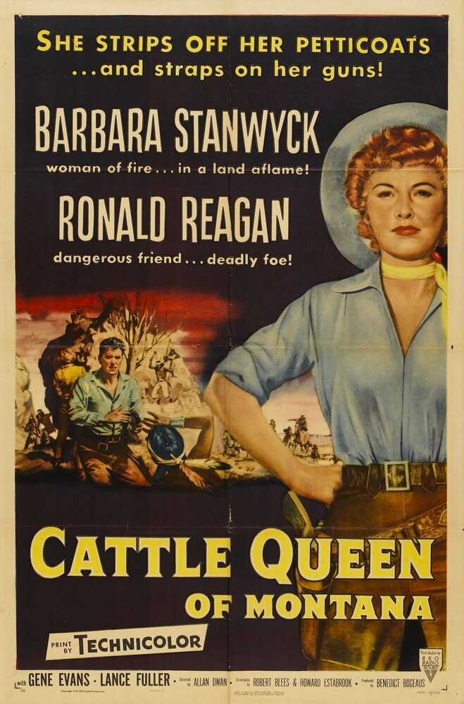 Королева скота из Монтаны (1954) постер